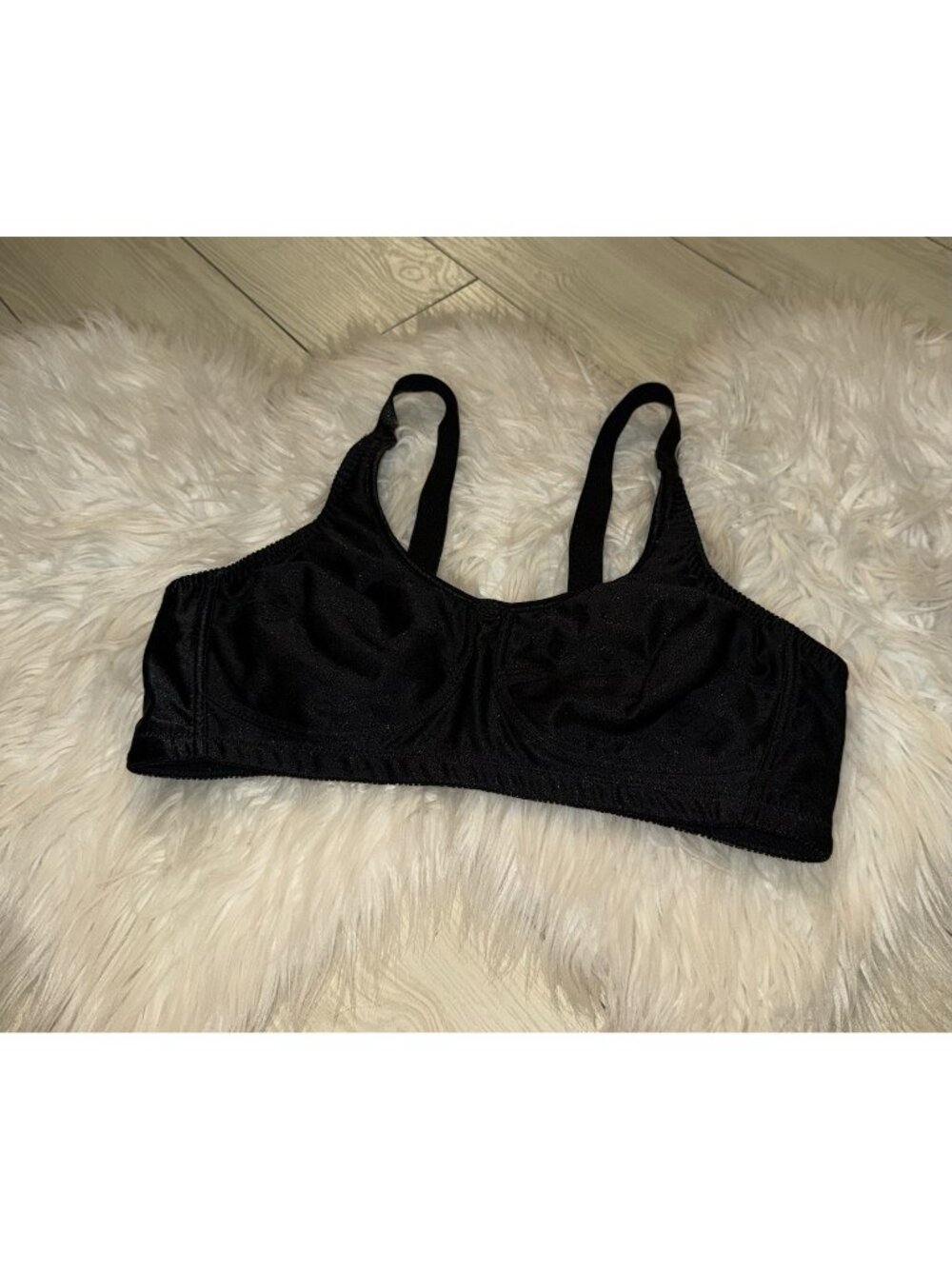 ABC 103 Contour Full Coverage Wireless Mastectomy Bra Soft Cup US 40B Black